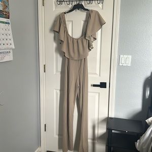 New beige jumpsuit